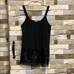 Simply Vera Vera Wang Black Dress Tank Top